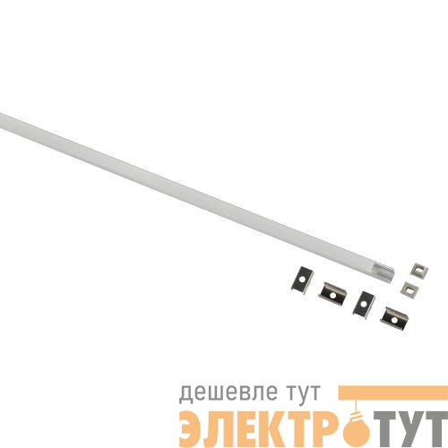 Комплект с накладным анодированным профилем 0709 7.8х9мм 2м Эра Б0062831