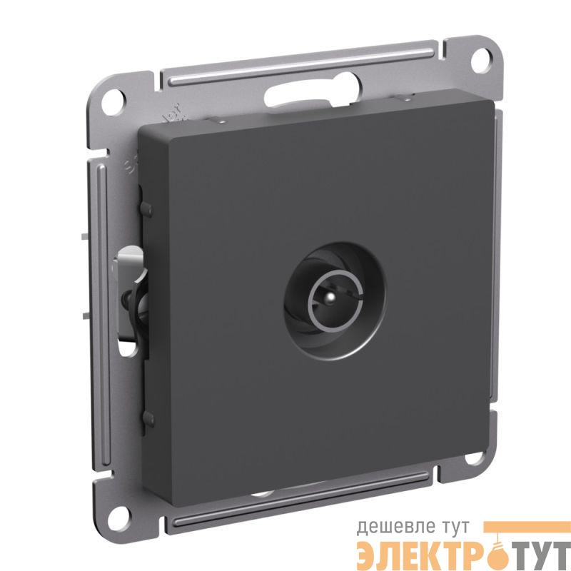 Розетка телевизионная TV AtlasDesign коннектор механизм базальт SE ATN001493