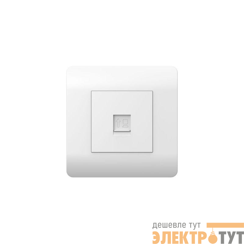 Розетка компьютерная 1-м NEW3-E RJ45 бел. CHINT 431540