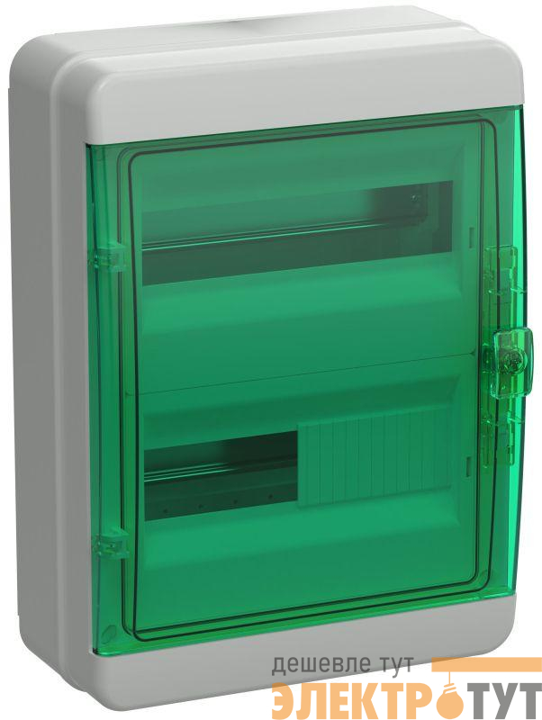 Корпус КМПн-24 TEKFOR IP65 зел. прозр. дверь пластик. IEK TF5-KP72-N-24-65-K03-K06