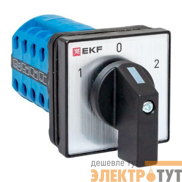 Переключатель кулачковый ПК-1-24 4п 10А "1-0-2" IP65 EKF pk-1-24-10-65
