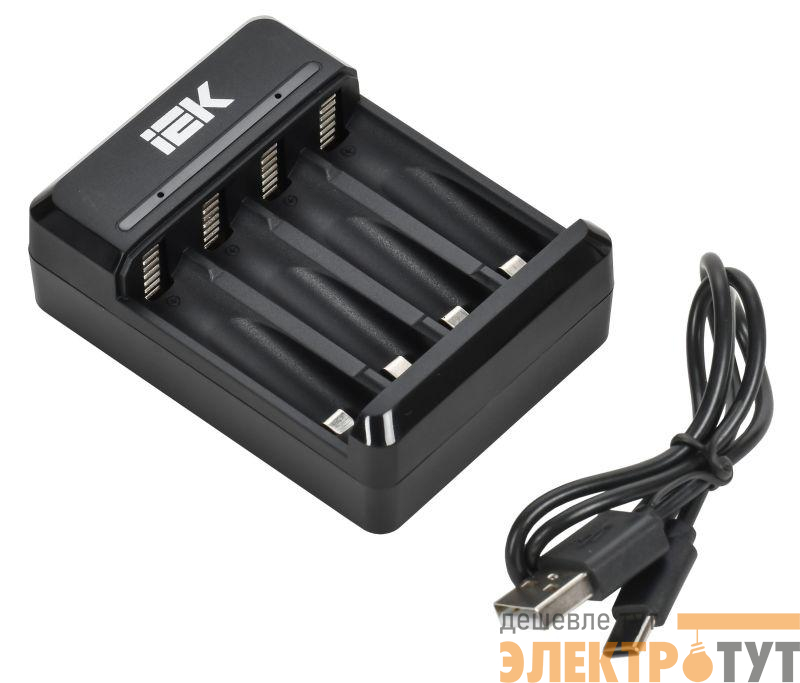 Устройство зарядное NiMH/CD 2-4 AA/AAA 200мА LED IEK ABC11-4-2-TYC-M-020-LED