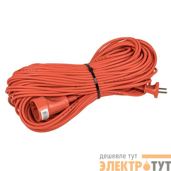 Удлинитель 1х50м без заземл. 10А "Зевс 2.0" 2.3кВт ПВС 2х0.75 PROxima EKF USB02-10-275-1-50