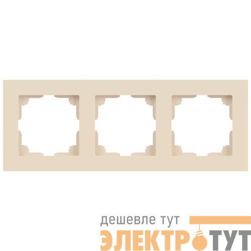 Рамка 3-м СП Accent 6-503-02 сл. кость Intro Б0063781