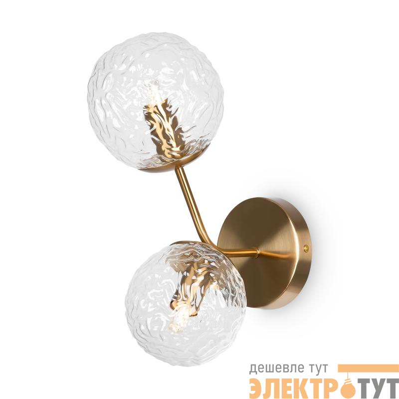 Светильник Fluff 40Вт E14х2 IP20 бра настен. Freya FR5207WL-02BZ