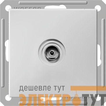 Механизм розетки TV СП W59 16А матов. хром SchE RTS-151-5-86