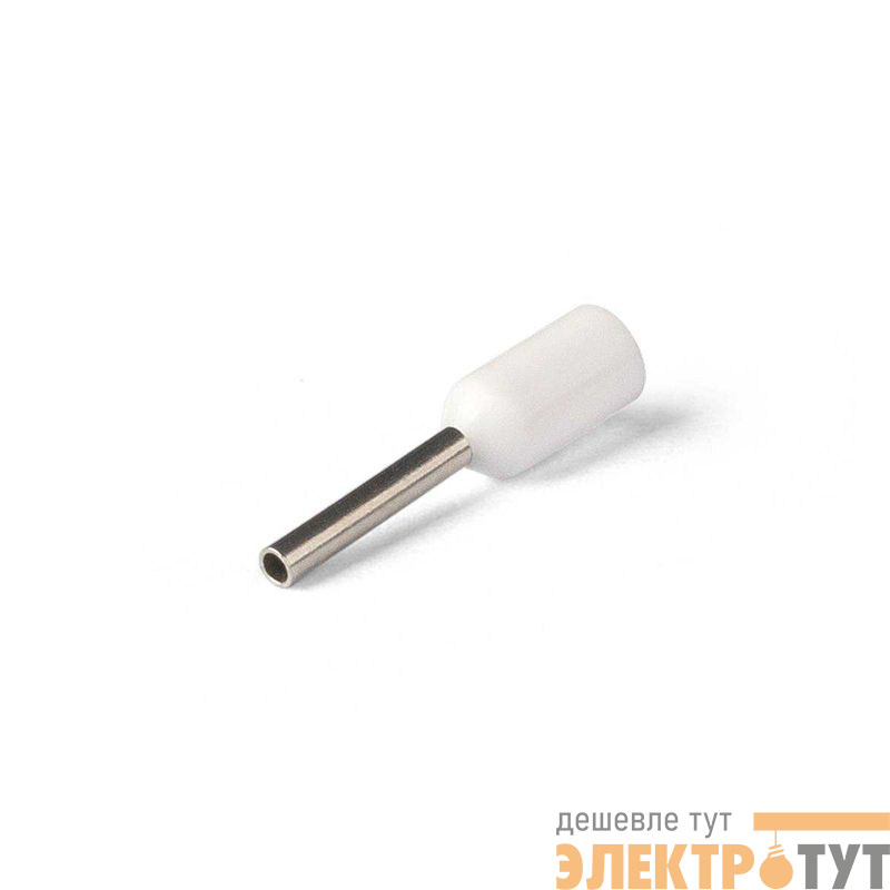 Наконечник штыревой втулочный изолированный НШВИ 0.5–8 (уп.100шт) КВТ 108896