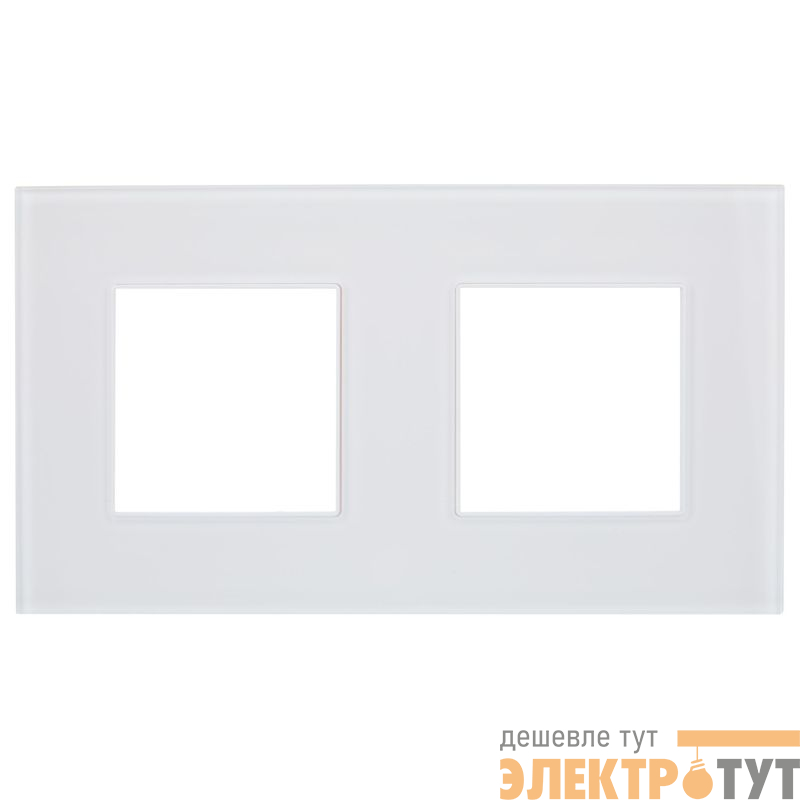 Рамка 2-м SKANDY SK-F22W стекло арктич. бел. IEK SK-M22-G-K01