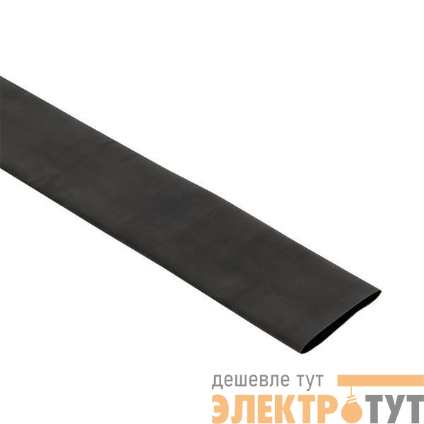 Трубка термоусадочная ТУТк с клеевым слоем нг 50/17 черн. 1м (уп.10м) PROxima EKF tut-k50-b