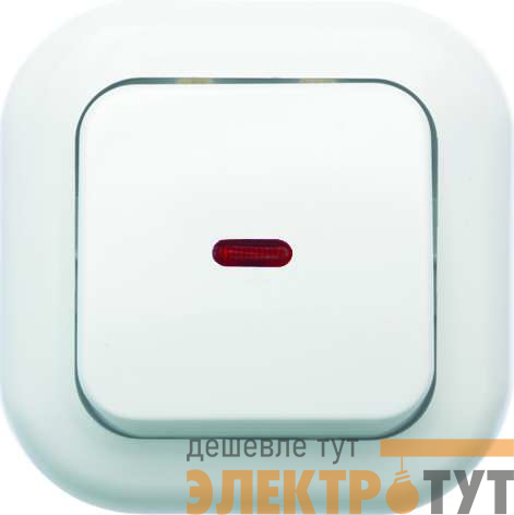 Выключатель 1-кл. СП Валентина 6А IP20 С16-068 с индикацией бел. Кунцево 7645