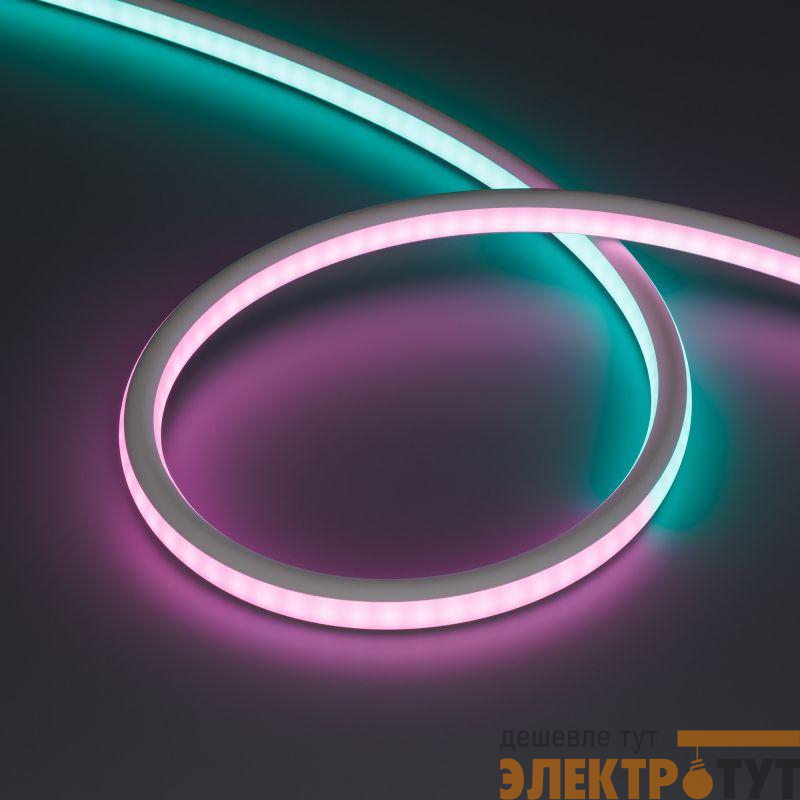 Лента светодиодная SPI-WAVE-TOP-G200-18x15mm 24В RGB PX2 26Вт/м IP54 wire x1 вывод прямой герметичная (уп.5м) Arlight 052418