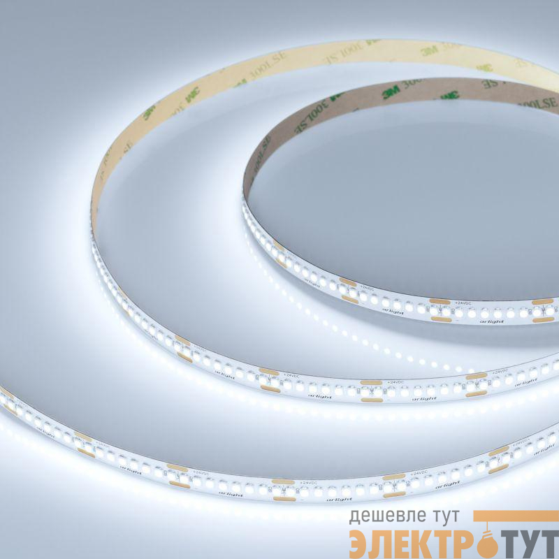 Лента светодиодная UL-A240-10mm 24V White 6000К 19Вт/м IP20 (уп.5м) Arlight 048123