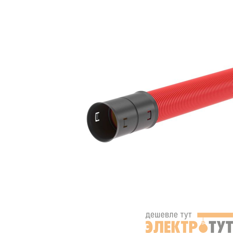 Труба гофрированная двустенная ПНД жесткая d110мм с муфтой для кабельной канализации SN14 750Н красн. (уп.6м) DKC 160911