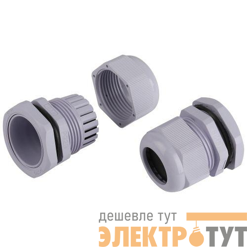 Ввод кабельный (сальник) PG 29 d18-25мм (d отверст. 37мм) IP54 (уп.10шт) Эра Б0065150