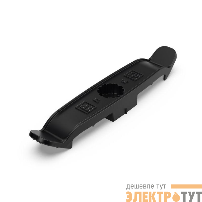 Держатель плоского кабеля двусторонний для прямого монтажа на 4 места (уп.20шт) черн. Промрукав PR13.0439