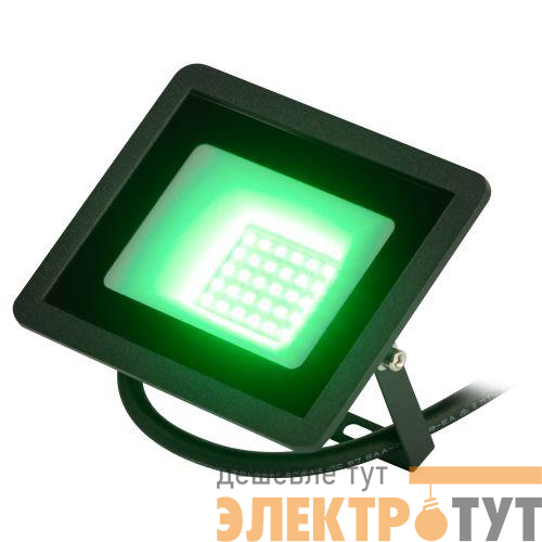 Прожектор светодиодный уличный LPR-025-GREEN-030 30Вт зел. свечение 3000лм IP65 Эра Б0064672