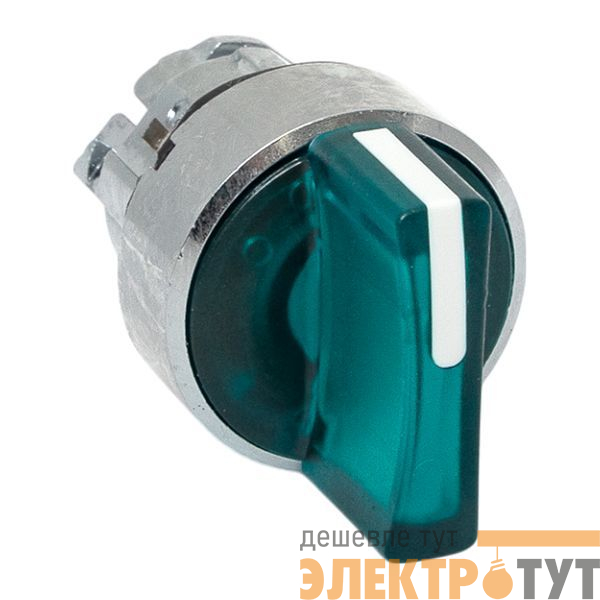 Механизм переключателя исполнительный XB4 IP65 на 2 положения с фиксацией с подсветкой с короткой ручкой зел. EKF XB4BD2FL-G-65