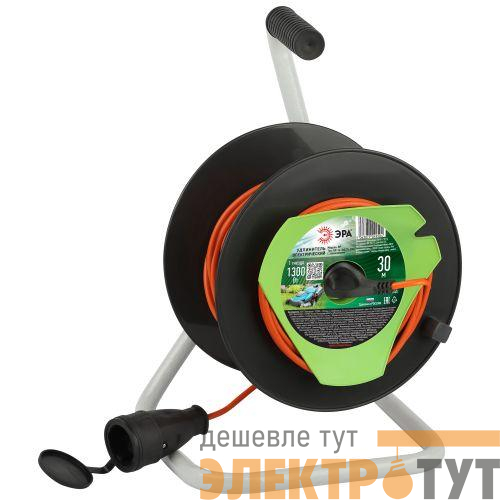 Удлинитель на катушке 1х30м с заземл. RP-1e-3х0.75-30m ПВС 3х0.75 Эра Б0059774