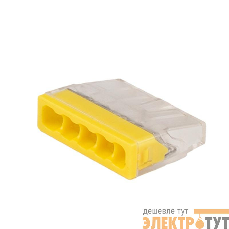 Клемма монтажная нажимного соединения PTC-5P 2273-245 450В 32А 0.14-4.0кв.мм Jazzway 5051188