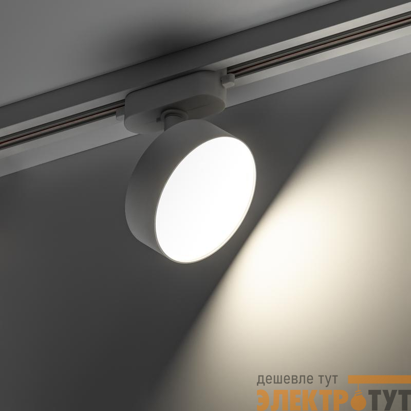 Светильник трековый светодиодный ARTLINE поворотный 95х95х30мм 15Вт 1050Лм 4000К 230В алюм. 7кв.м бел. Ritter 59723 4