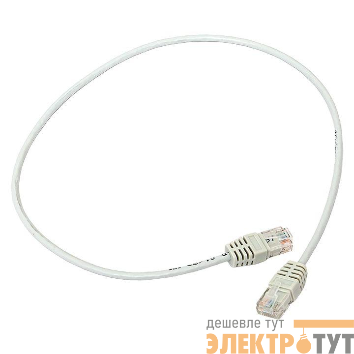 Патч-корд кат.5E UTP неэкранир. PVC 1Гбит/с 0.5м сер. TERACOM EKF TRC-5EUTP-PVC-05M-GY