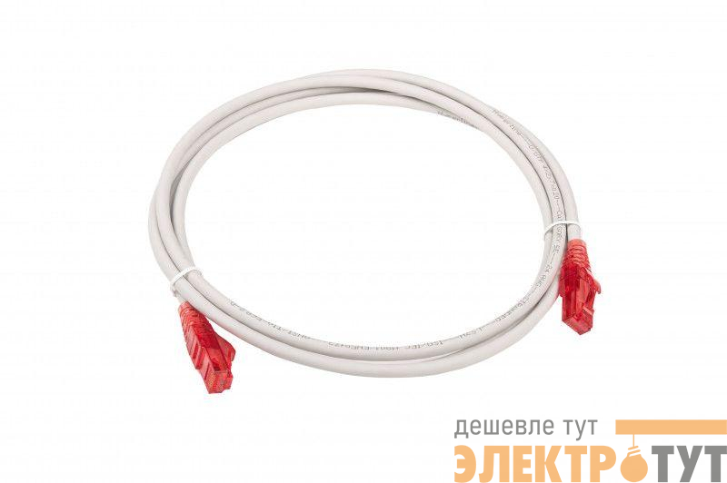 Патч-корд кат.5E U/UTP LSZH 2м PC-LPM-UTP-RJ45-RJ45-C5e-2M-LSZH-GY сер. Hyperline 42272