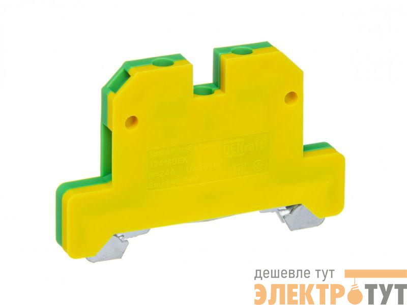 Зажим наборный заземляющий ЗН-101 24А 2.5кв.мм DEKraft 32418DEK
