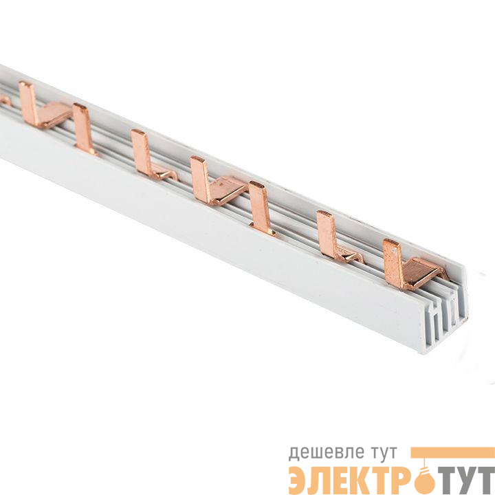 Шина соединительная PIN 3ф 63А мед. изол. 54мод (дл.1м) EKF pin-03-63 изображение