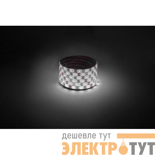 Лента светодиодная LS2835 -4.8-60-12-4000K-IP65-1 year-5m нейтр. бел. (уп.5м) Эра Б0059901