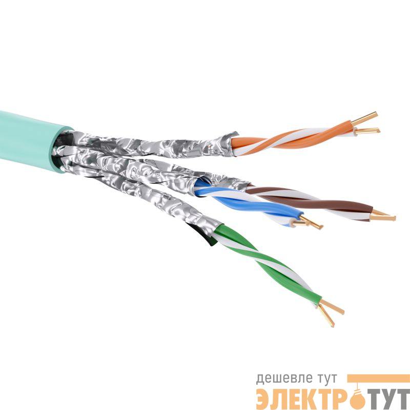 Кабель CAT 6А U/UTP нг(А)-HF (бухта 500м) аква DKC RN6AUUA01AQ