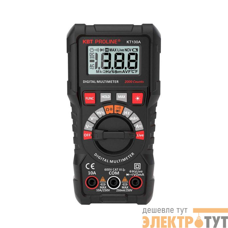 Мультиметр цифровой KT 130A PROLINE КВТ 88549