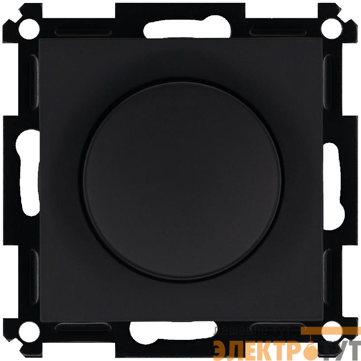 Светорегулятор поворотно-нажимной универс. (диммер) 3-500Вт LED 3-250Вт HV - 500Вт механизм бел. Jasmart G4012PB-500RV