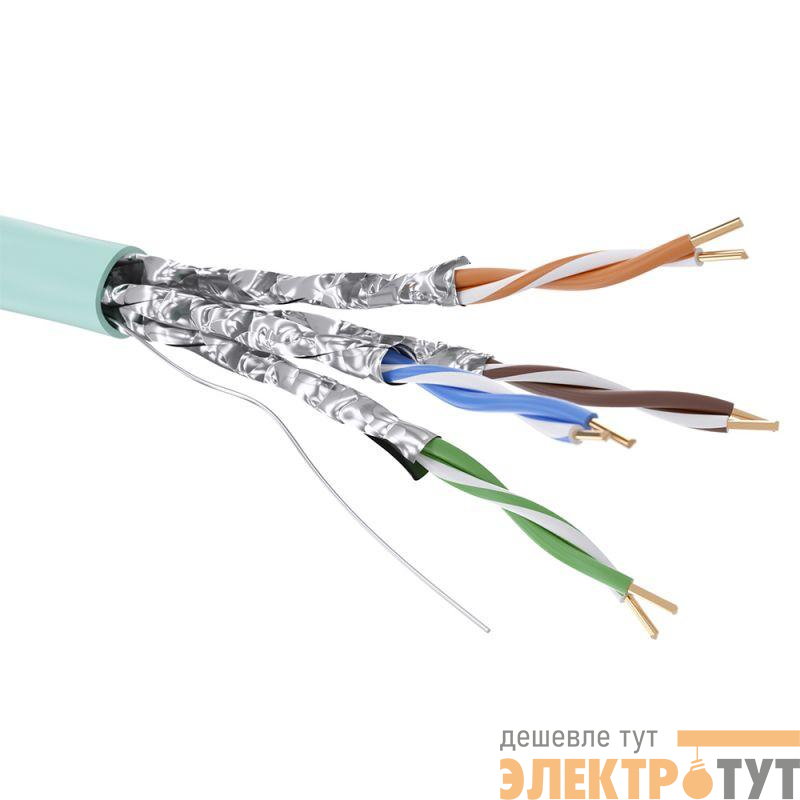 Кабель CAT 6A U/FTP нг(А)-HF (бухта 500м) аква DKC RN6AUFA01AQ