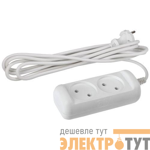 Удлинитель 2х3м без заземл. 10А IP20 U-2-3m-2х1 ПВС 2х1 Эра Б0028360