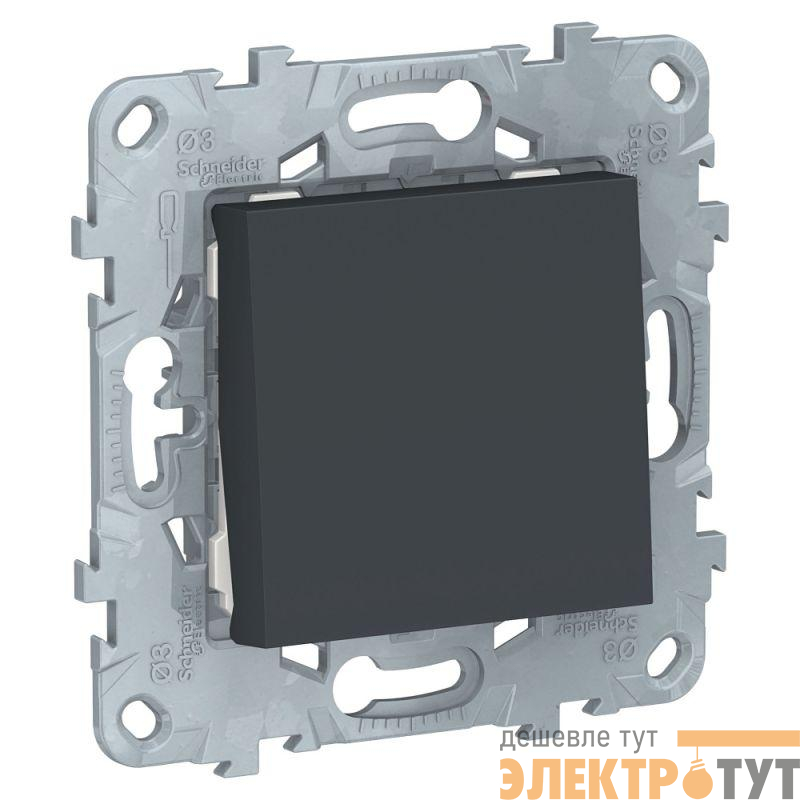 Выключатель 1-кл. UNICA NEW (сх.1) 10AX 250В антрацит SchE NU520154