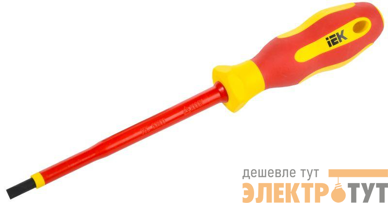 Отвертка диэлектрическая SL5.5х125 Т2 ARMA2L 5 IEK A2L5-SC30-T2-SL-55-125