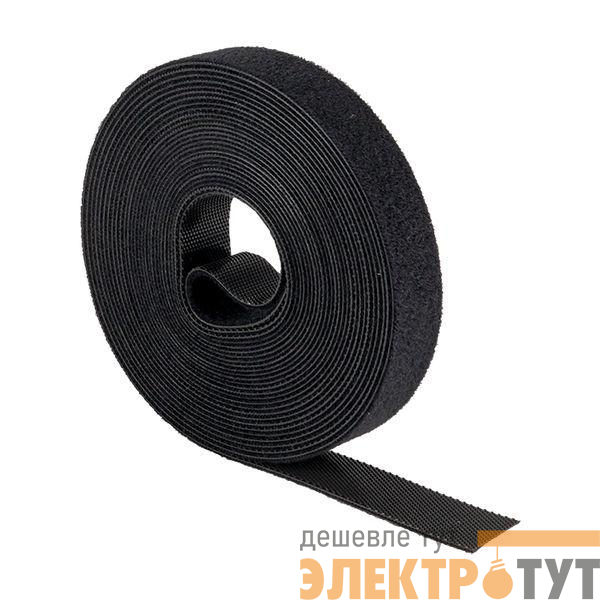 Хомут-липучка 16мм черн. (5м/ролл) PROxima EKF hlft-1-b