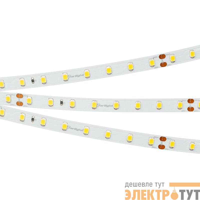 Лента светодиодная RT-A80-8mm 24V Warm 2700К 6Вт/м IP20 2835 (уп.50м) Arlight 024526(2)