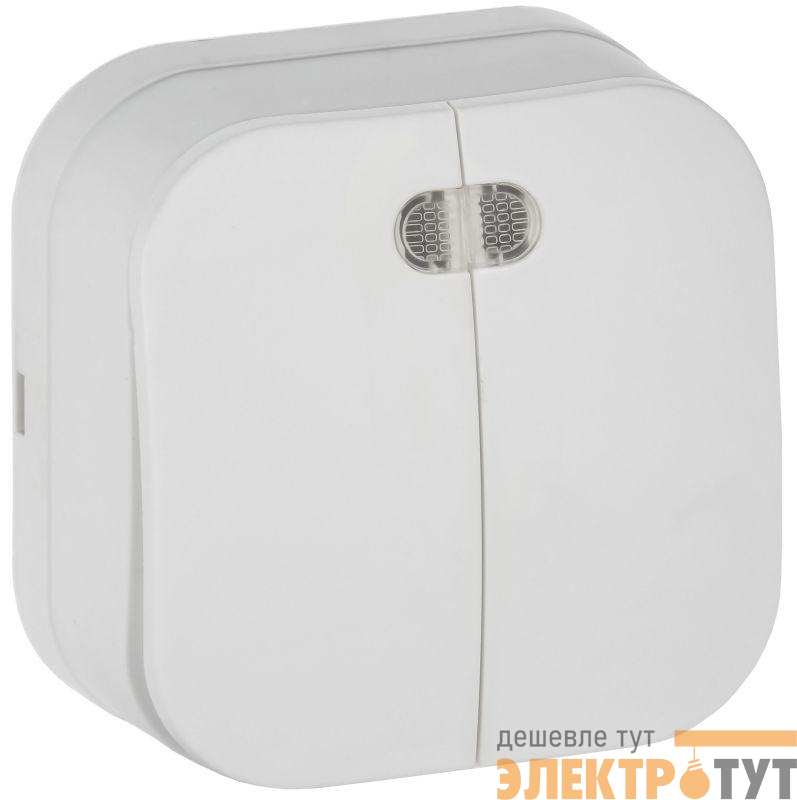 Выключатель 2-кл. ОП GLORY ВС20-2-1-ХБм 10А с индикацией бел. матов. IEK EVH21-K01M-10