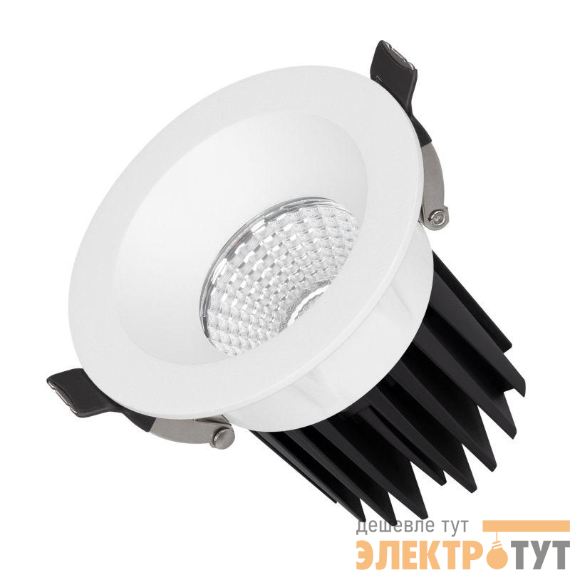 Светильник светодиодный MS-ATOLL-BUILT-R86-10W Warm3000 (WH 60 deg 230В) IP54 металл Arlight 044595