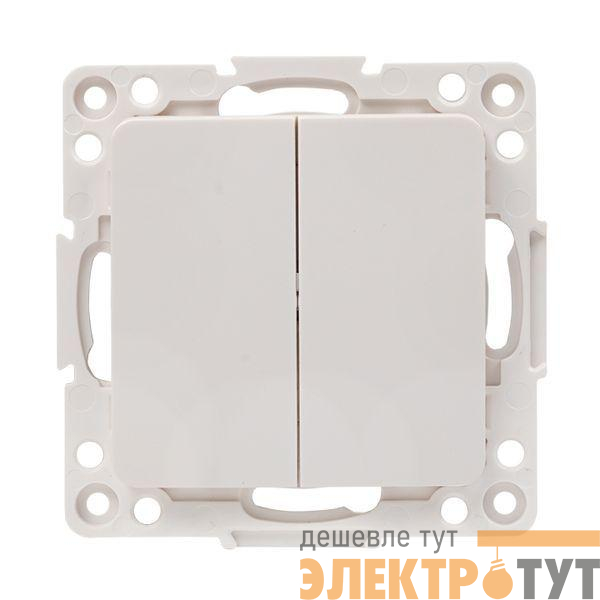 Выключатель 2-кл. Стокгольм 10А механизм бел. PROxima EKF EYV10-123-10