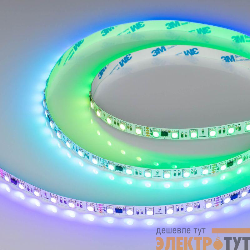 Лента светодиодная DMX-B72-10mm 24V RGB-PX6 16Вт/м IP20 5060 бегущий огонь (уп.5м) Arlight 037869