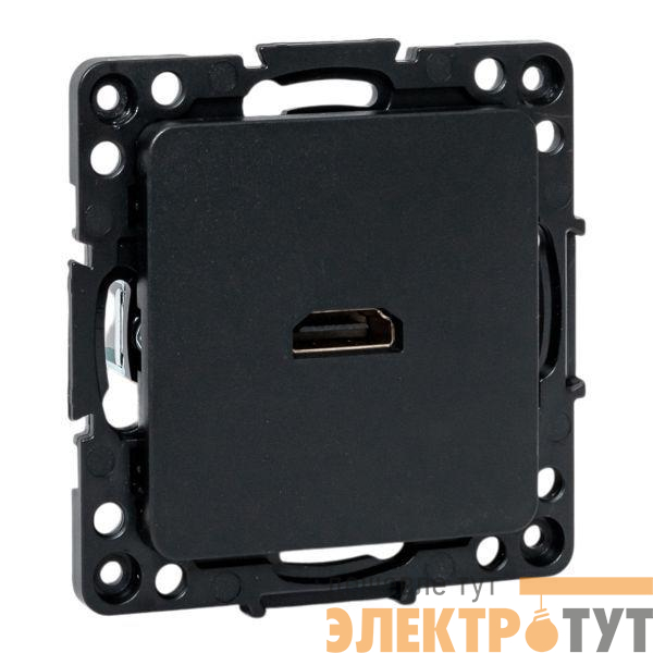 Розетка Стокгольм HDMI механизм черн. EKF EZA00-327-10