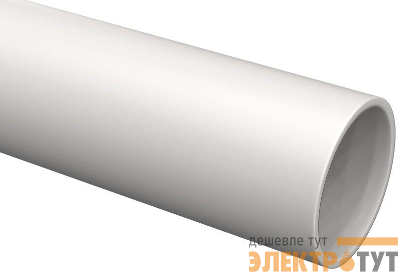 Труба гладкая ПВХ жесткая d20мм бел. (дл.2м) IEK CTR10-020-K01-2-050