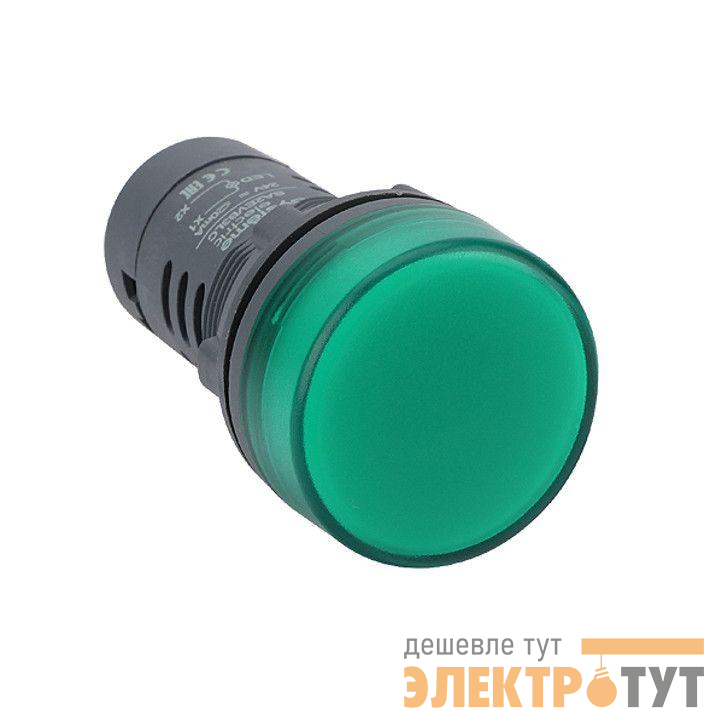 Лампа светосигнальная SB7 d22мм 230В AC зел. моноблочная SE SB7EV03MP