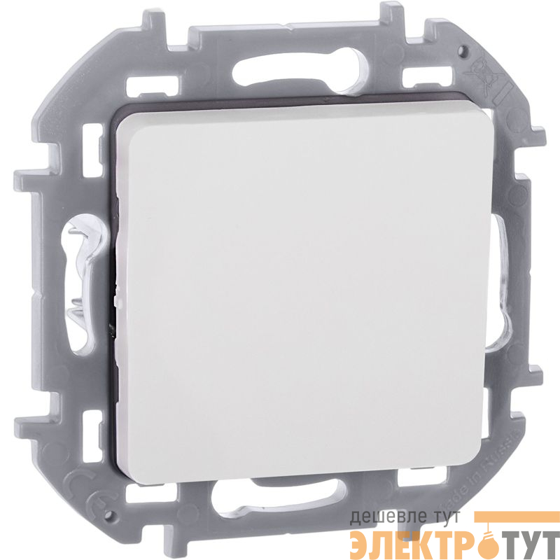 Переключатель 1-кл. 1п 1мод. СП Inspiria 10А IP20 250В 10AX механизм бел. IEK 673650