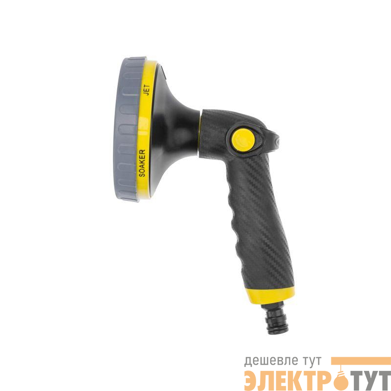 Пистолет-распылитель душевого типа CARBON 6 режимов Профи ЧЕТЫРЕ СЕЗОНА 62-0325-F
