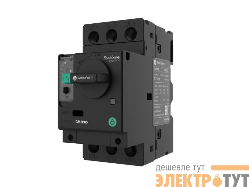 Выключатель автоматический с защ. двигателя GM2P 2.5-4.0А комбинир. расцеп. поворотн. рокоят. SE GM2P08