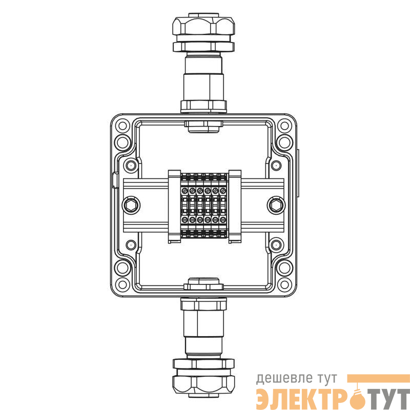 Коробка клеммная взрывозащ. TBE-A-12-(6xCBC.2)-1xKAEPM2MHK-20(A)-1xKAEPM2MHK-20(C)1Ex e IIC Т5 Gb / Ex tb IIIC T95град.C Db IP66 алюм. DKC 1201.121.22.11B