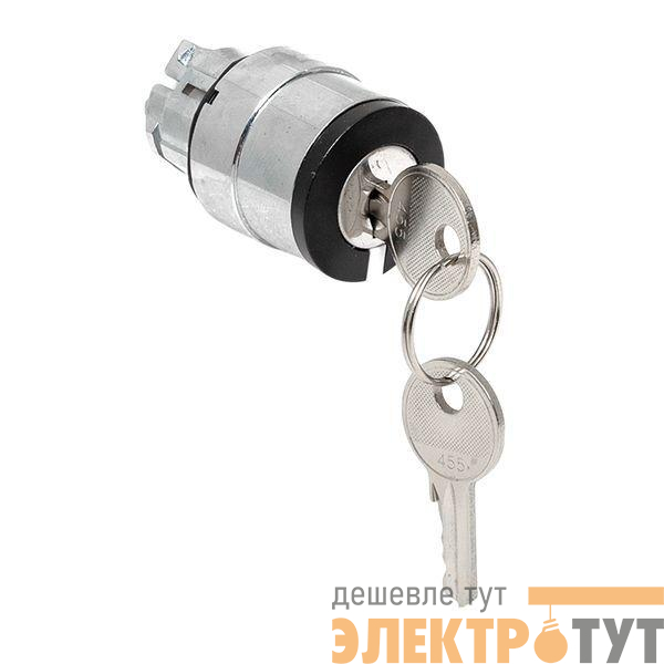 Механизм переключателя исполнительный ХB4 на 2 положения с замком с извлечением ключа во всех положениях IP65 EKF XB4BG2F-2P-65